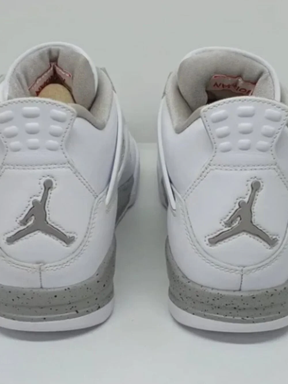 New Jordan Air Jordan 4 Retro WhiteFire Red Tech Grey Black
